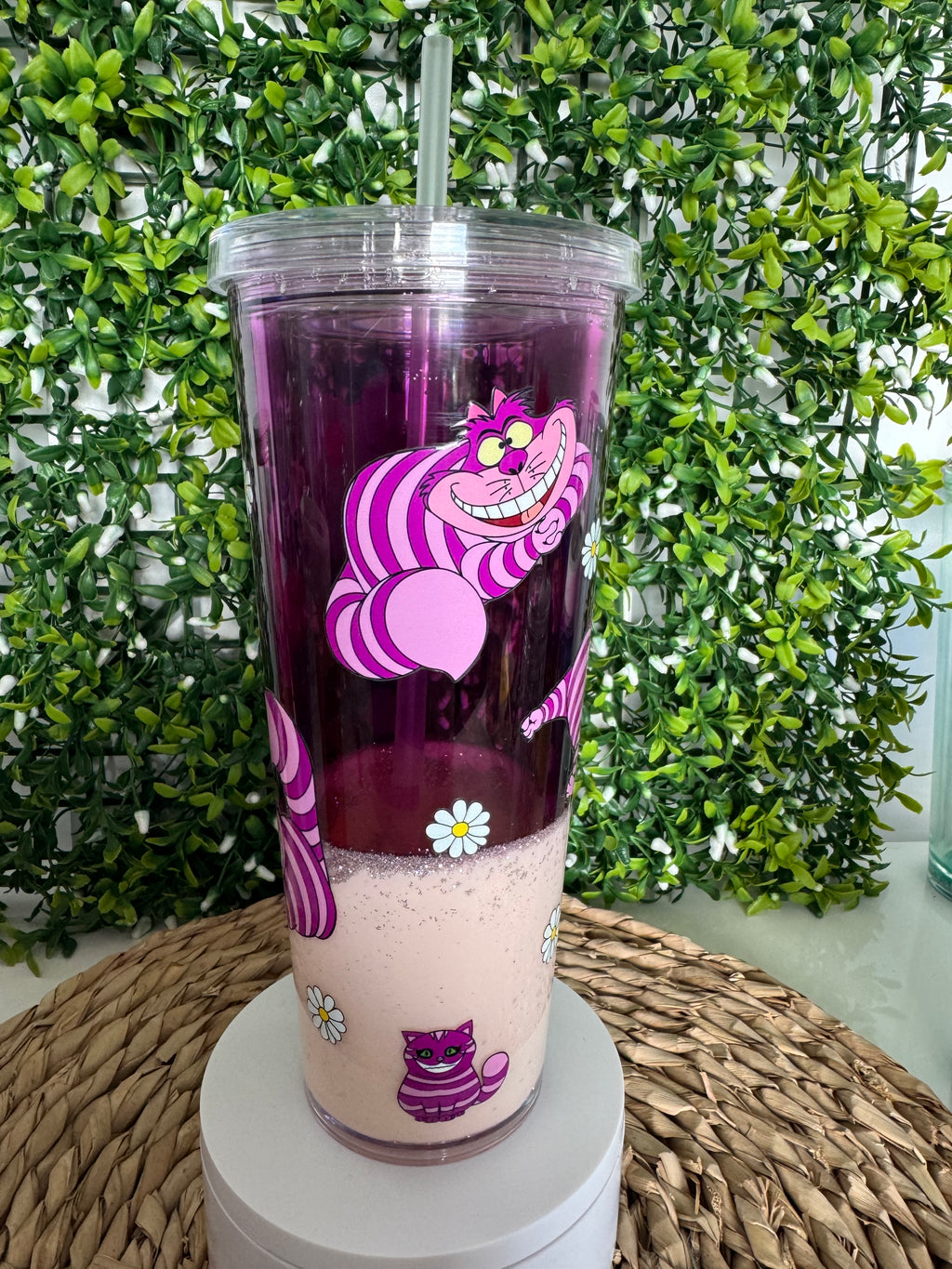Mischievious Cheshire Cat 💜 -  Lava in 24 oz acrylic