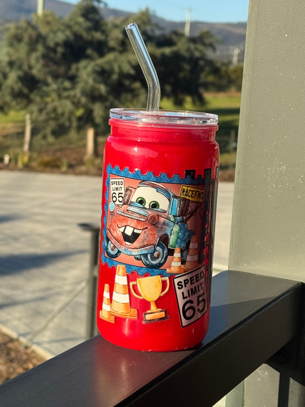 Lightning McQueen and Mater -16 oz Acrylic
