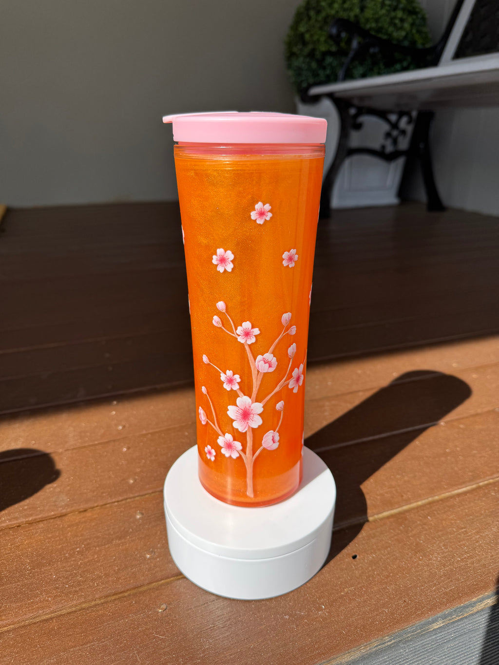 ✨Orange Blossom - 20 oz acrylic drink bottle ✨