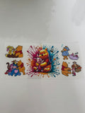 1023 Pooh and piglet pink and blue splashout