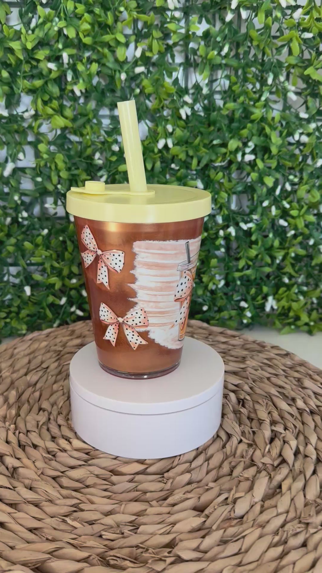 Ice Coffee magic ✨ 12 oz Acrylic Snowglobe