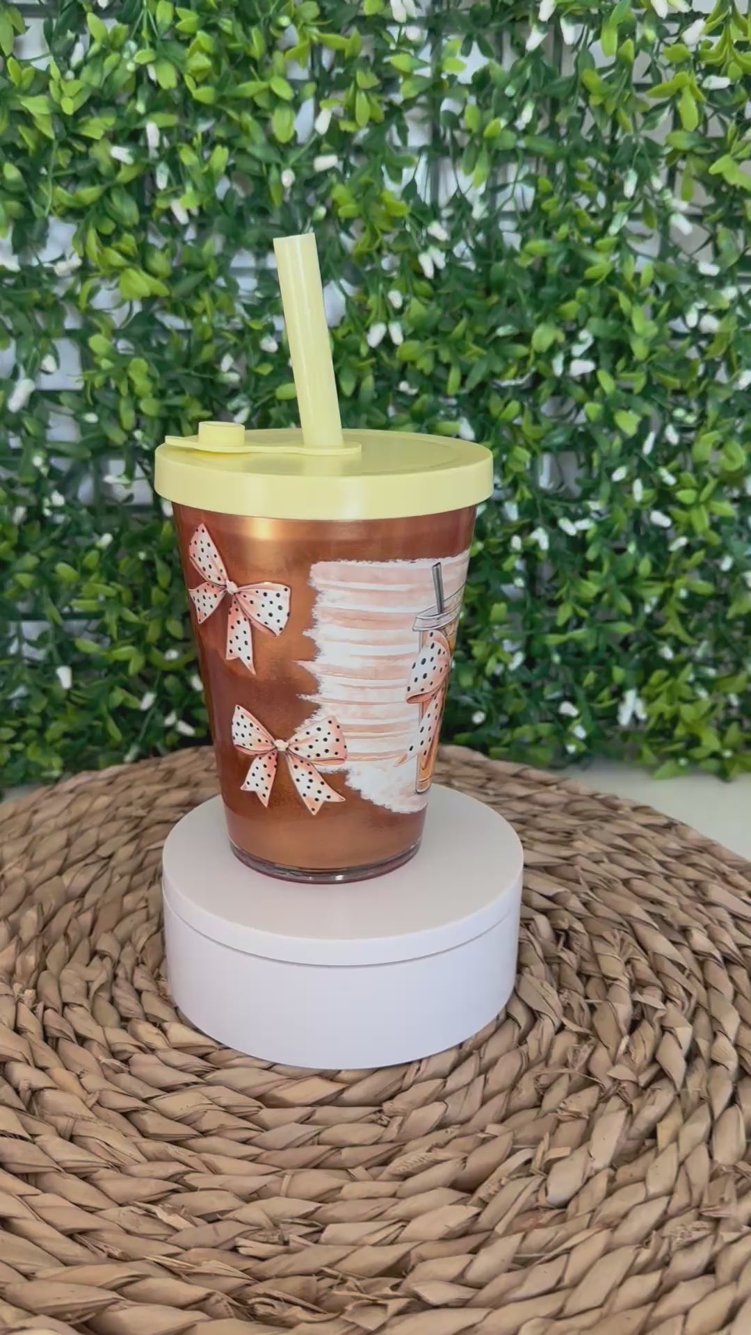 Ice Coffee magic ✨ 12 oz Acrylic Snowglobe