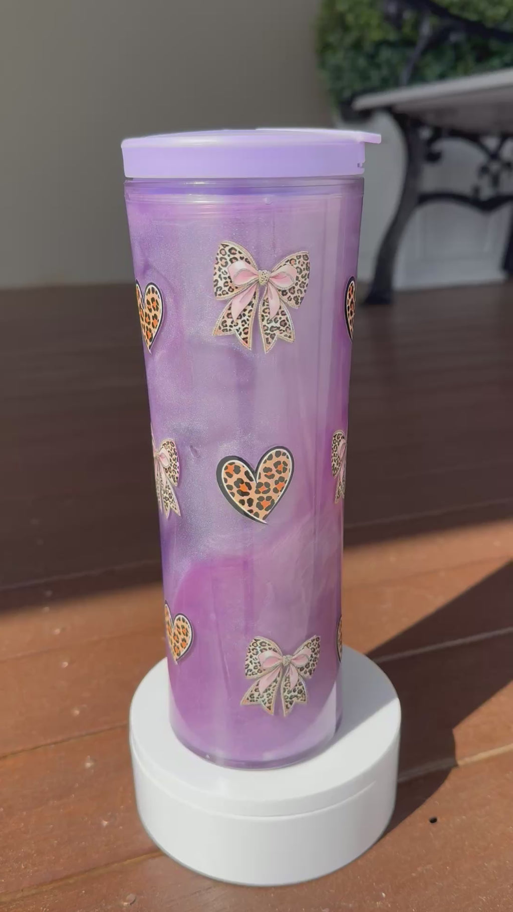 ✨Purple Power - 20 oz Acrylic Drink Bottle ✨